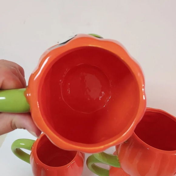 Gibson Home Kookoomon Pumpkin Mug Set of 4 - Picture 10 of 10